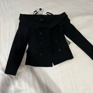 Elegant Black Off-Shoulder Express Women's Top